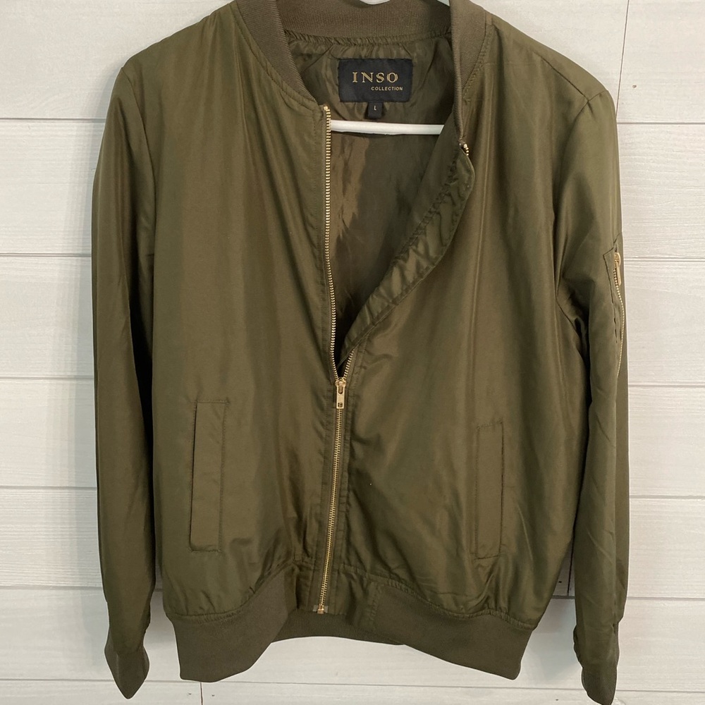 Army Green Bomber Jacket